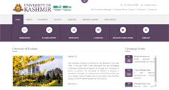 Desktop Screenshot of kashmiruniversity.net