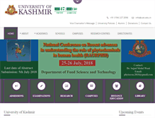 Tablet Screenshot of kashmiruniversity.net
